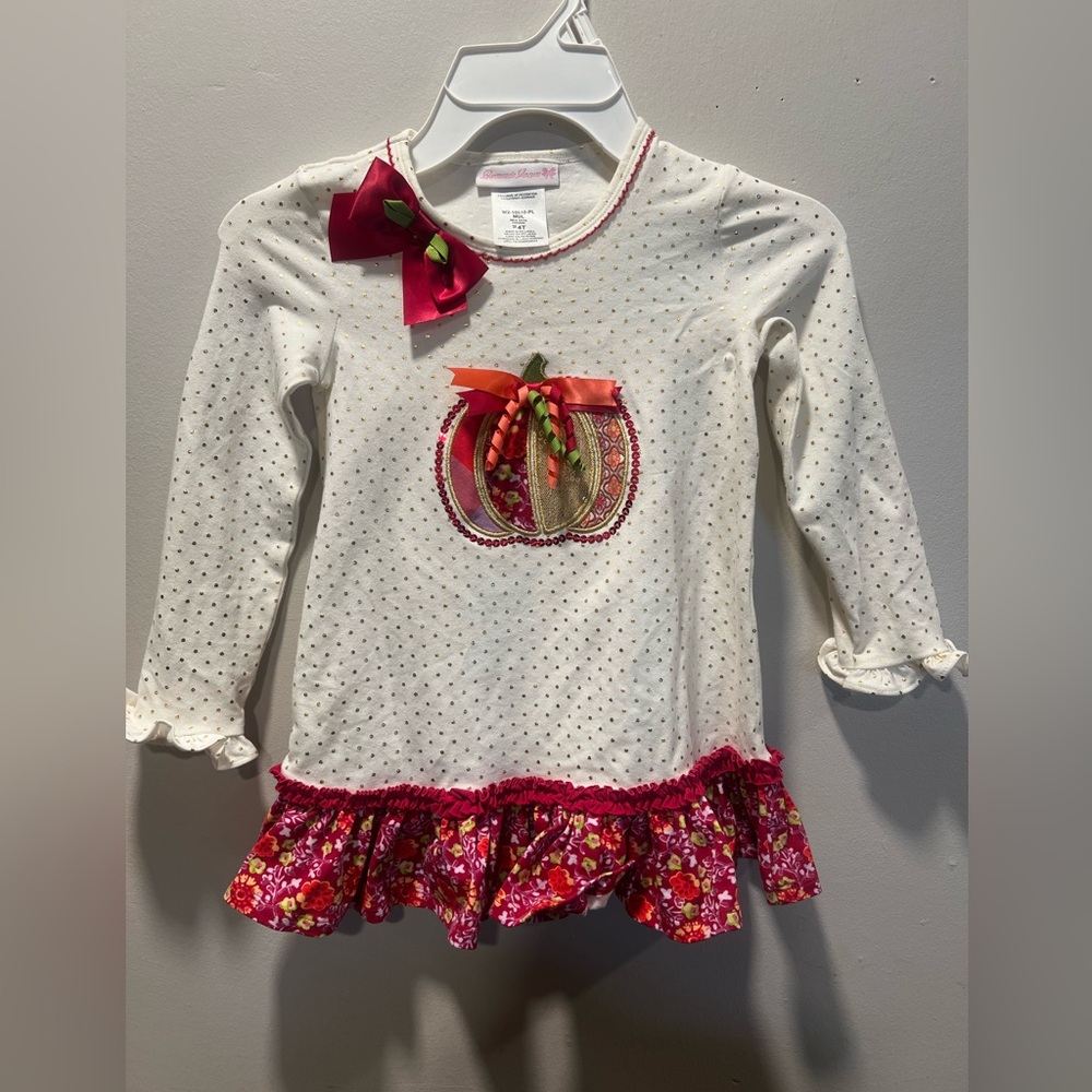Bonnie Jean pumpkin shirt size 4T